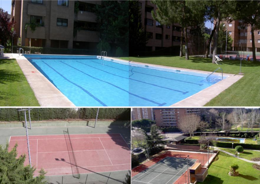 Con piscina y tenis, bien comunicada (Mirasierra), mejor zona Madrid.